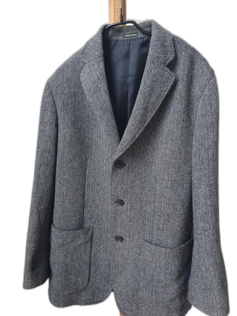 헨리코튼(Henry Cotton's)헤링본 울 블레이저 /자켓 95