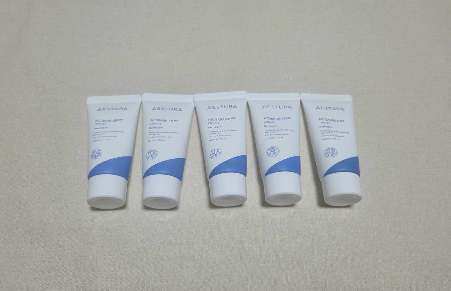 크림 총150ml) 에스트라 아토베리어365 크림 30ml짜리 5개