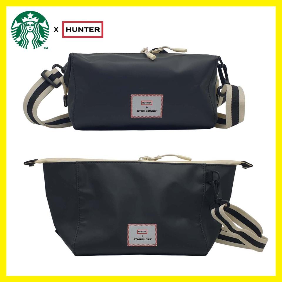 [미사용] 스타벅스x헌터 투웨이 파우치 크로스백 콜라보레이션