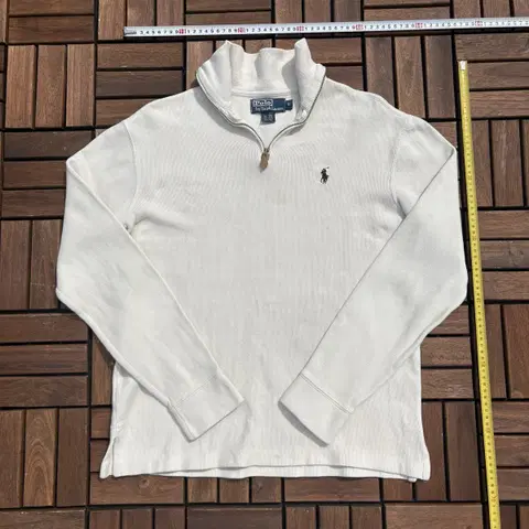 폴로 랄프로렌 하프집업 아이보리 S