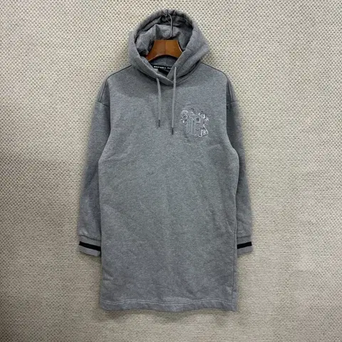 MLB 캐주얼 자수 기모 미니 후드원피스 95 D10794