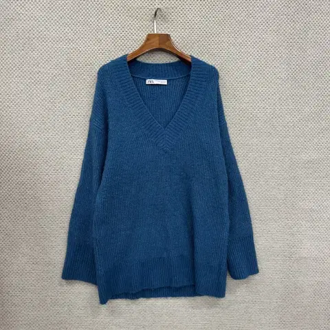 자라 ZARA 브이넥 롱 니트 95 D11036