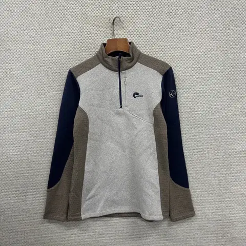 네파 아웃도어 자수로고 약기모 반집업 긴팔티 95 D11122