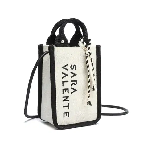 [새상품] 사라발란테 캔버스 미니 토트 크로스백(정가5.9)