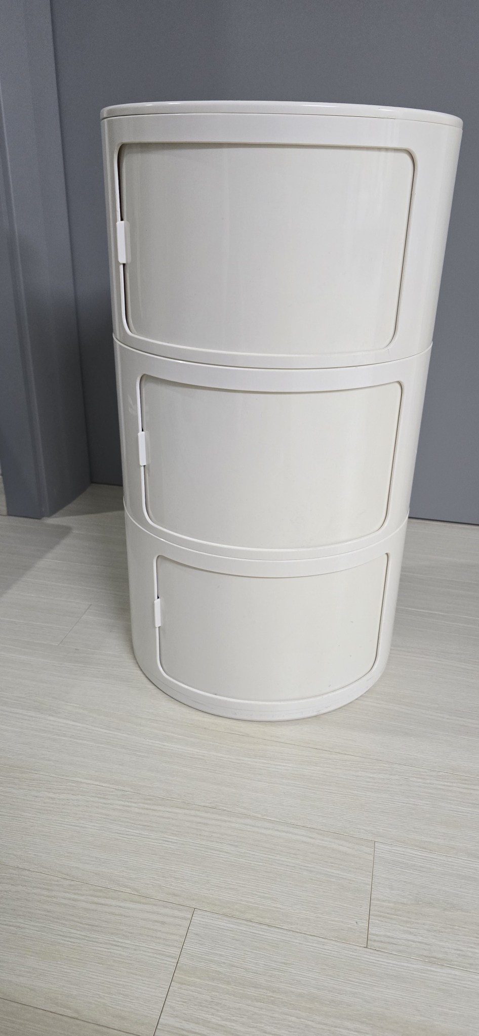 원형 삼단 정리함