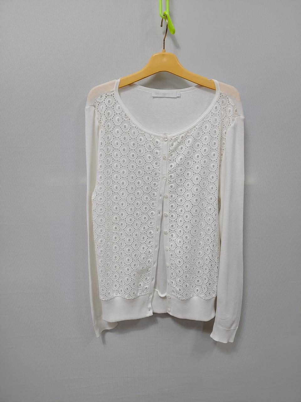Anne fontaine 안느퐁텐 화이트 레이스 가디건 여성 44~55