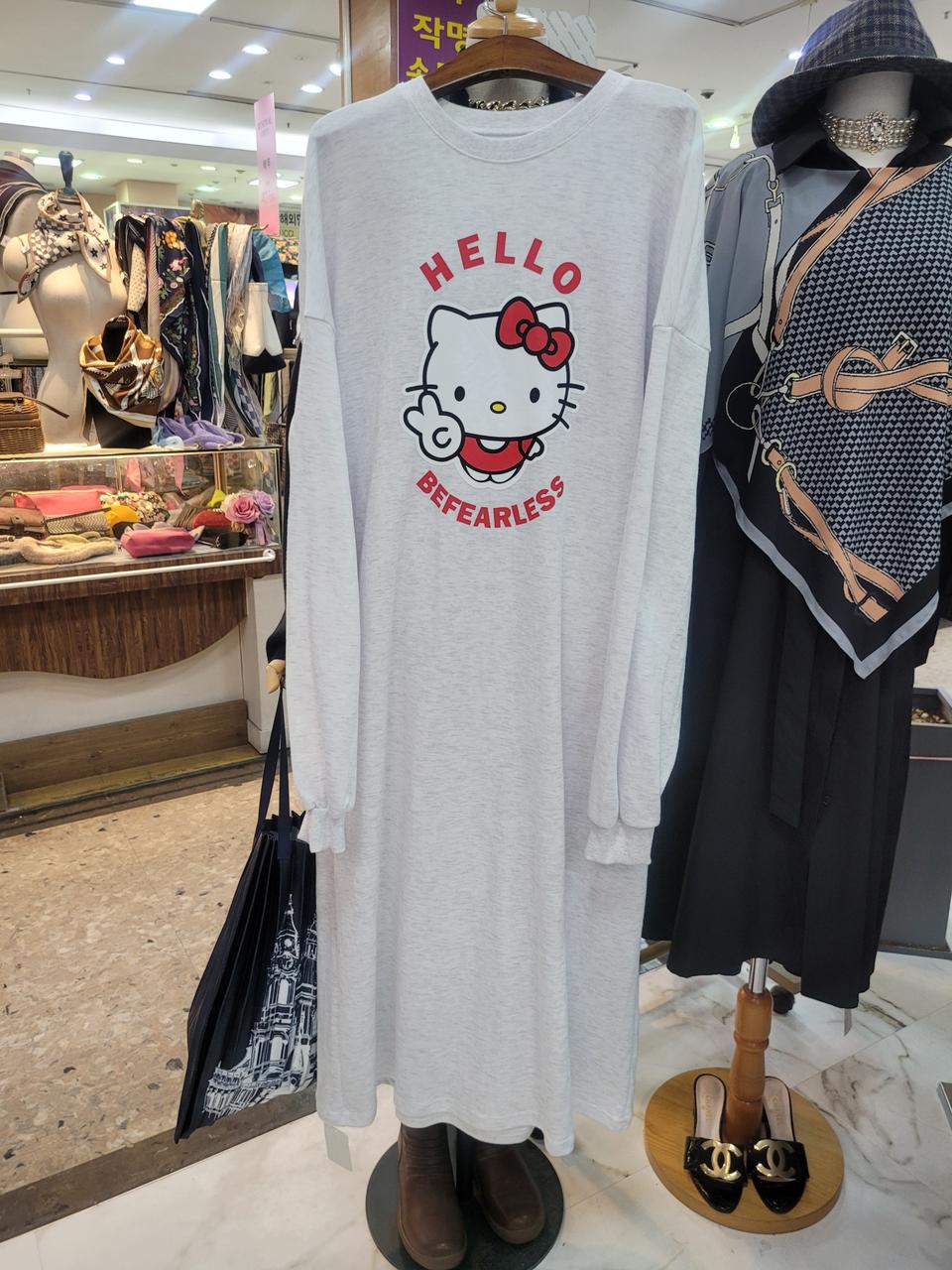 새상품) 테디베어 롱 원피스