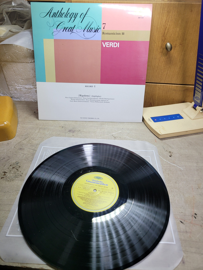 민트급 엘피/클래식 - 빈 필하모닉/줄리니 베르디 리골레토