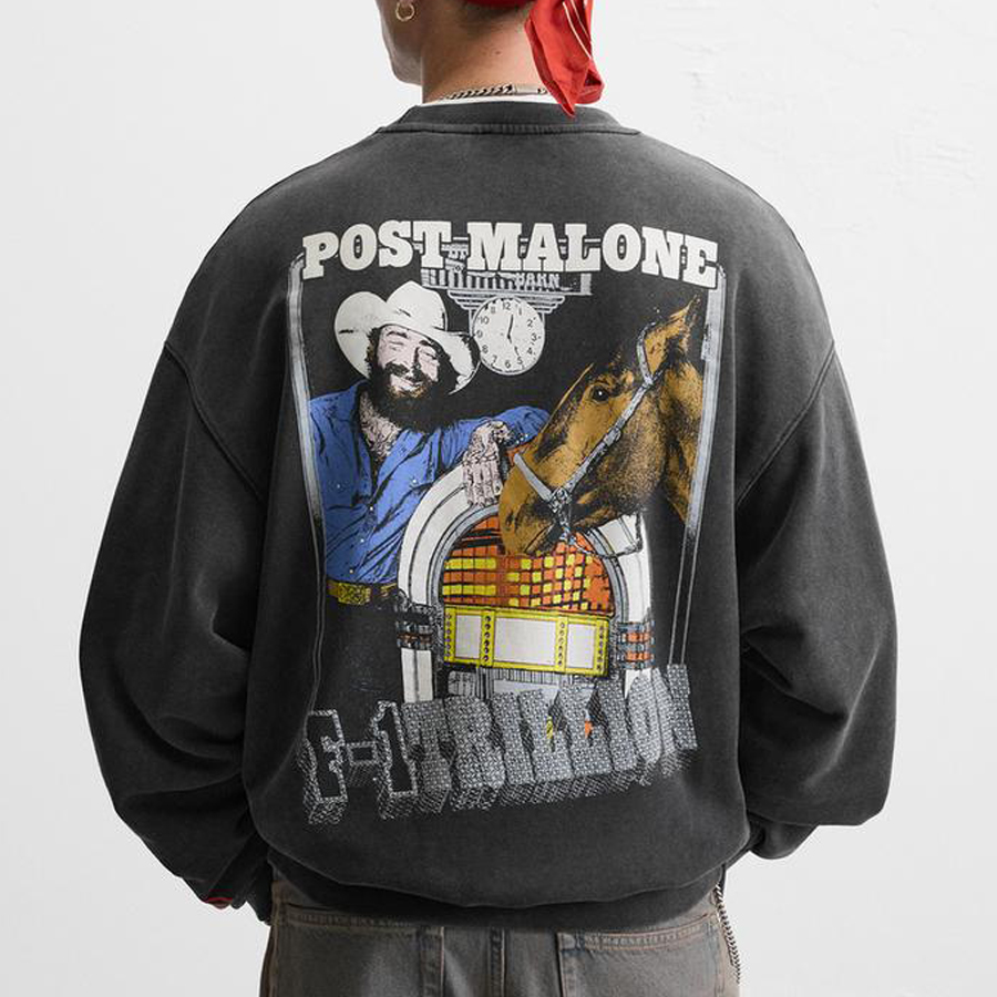 (새제품) 자라 포스트말론 크루넥티 맨투맨 M