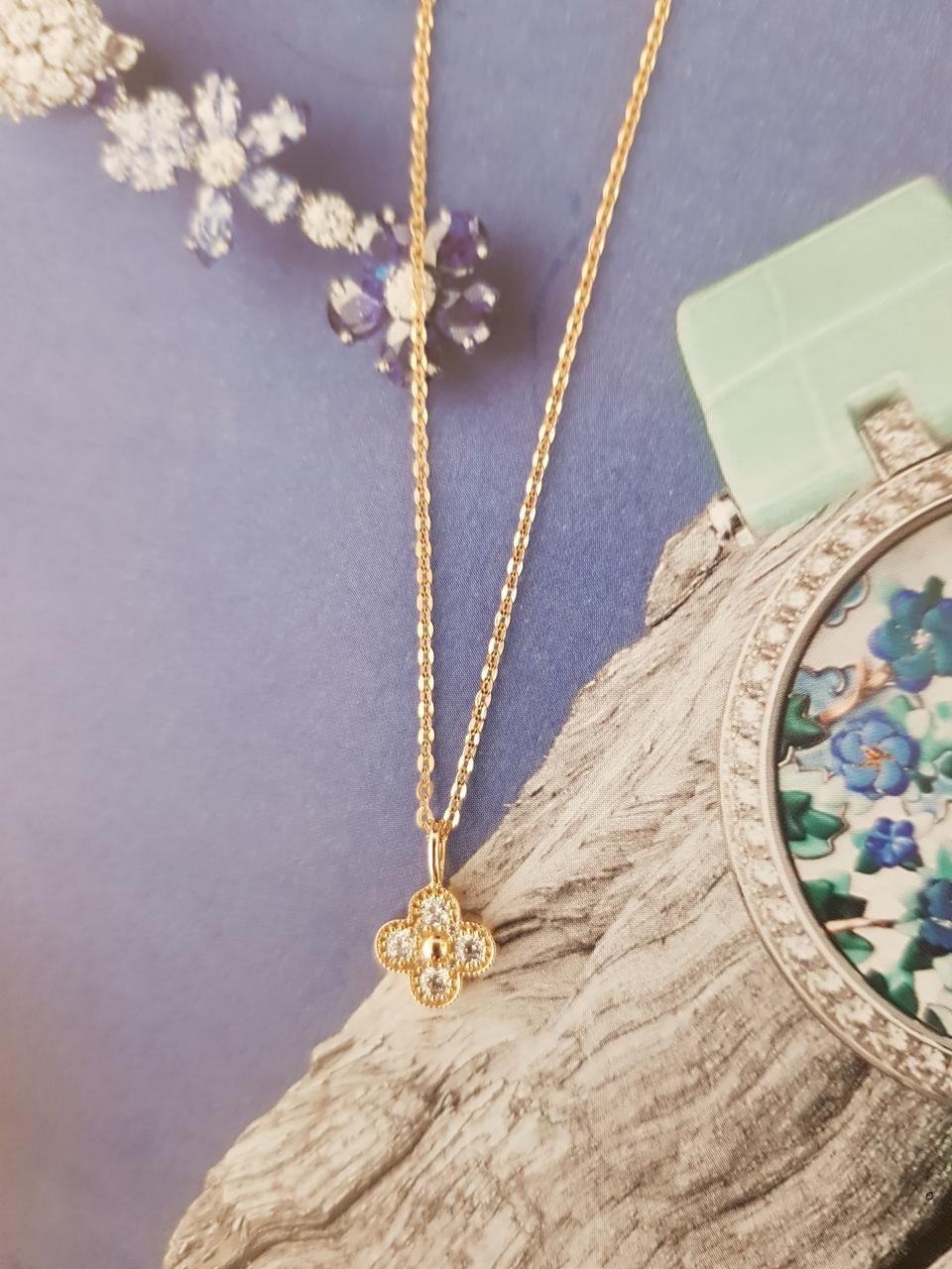 18k 트렌디 목걸이.( 짧은 목걸이)