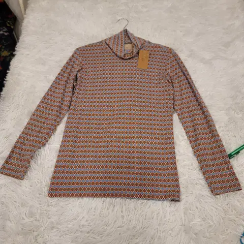 (매장정리)복고 목폴라 셔츠 S