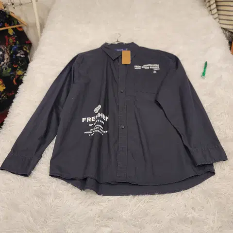 (매장정리) 프랭크스톤 블랙 남방/셔츠 105