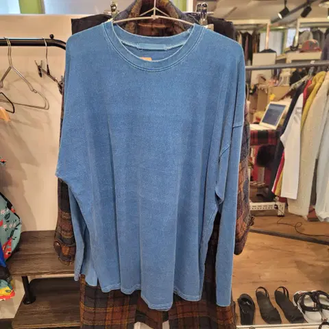 (매장정리)워싱 빈티지 라운드 티셔츠 110