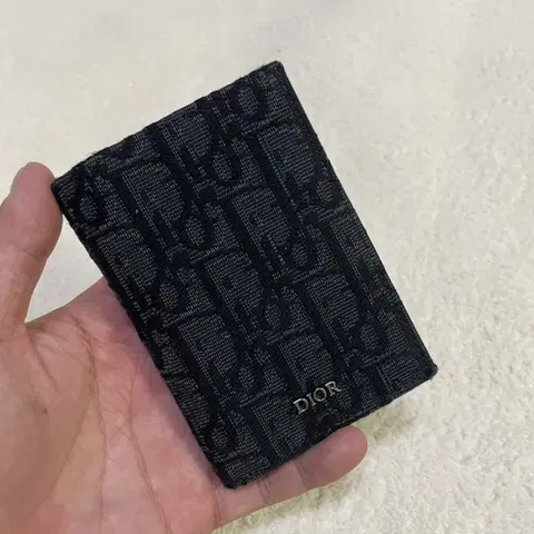 디올 오블리크 자카드 오거나이저 카드지갑 정품