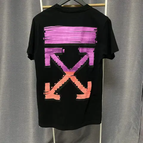 오프화이트 마커 반팔 S (실측 100) 백화점판