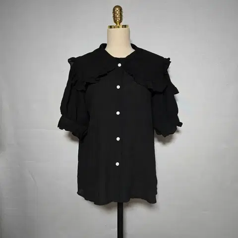 프릴카라 보들 블라우스