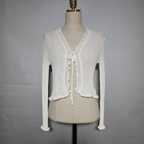 애비리 프릴 가디건