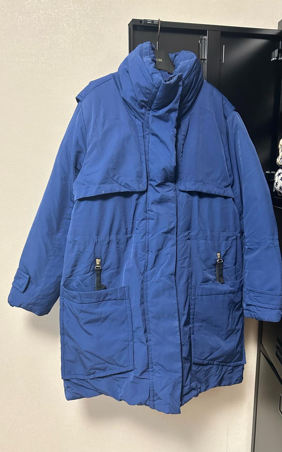 르샵_le shop 블루 패딩