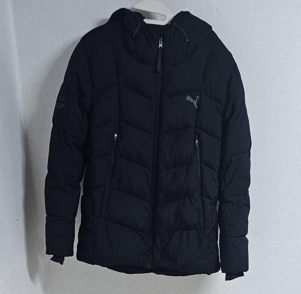 [정품]푸마 다운후드패딩블랙 L
