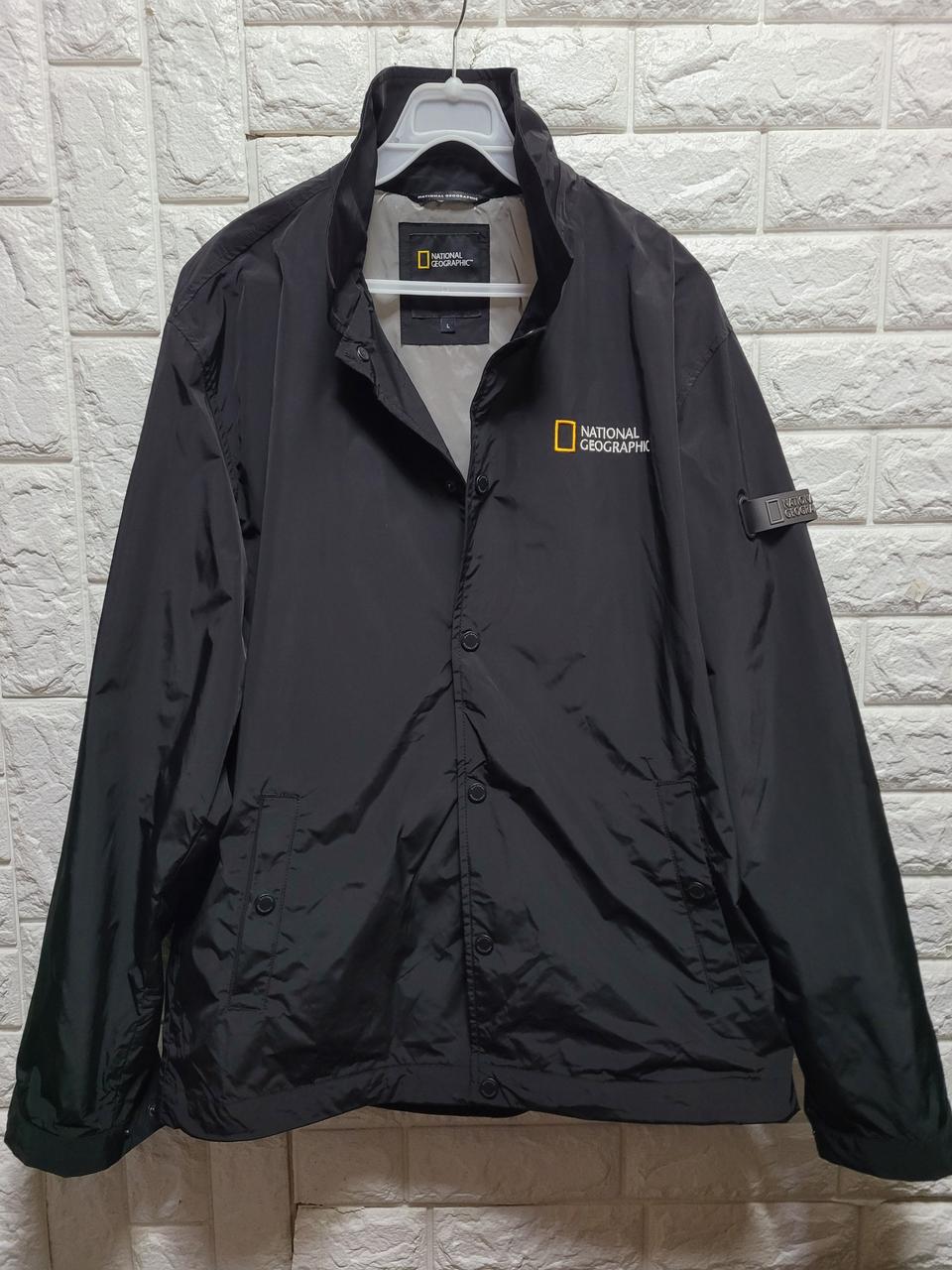 내셔널지오그래픽 블랙 바람막이 점퍼L