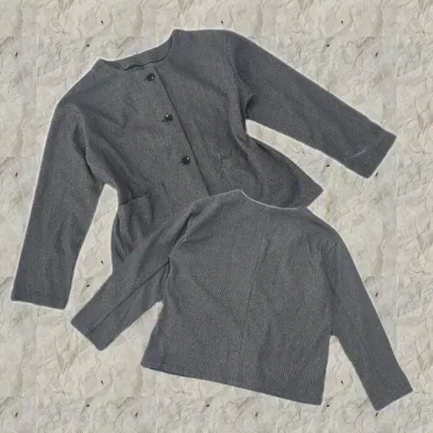 일본빈티지 가을 모직 러블리 라운드 그런지 히피 가을 자켓