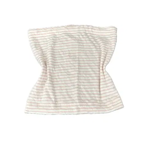 일본빈티지 Y2K 아이보리 핑크 스트라이프 줄무늬 여름 티셔츠 튜브탑