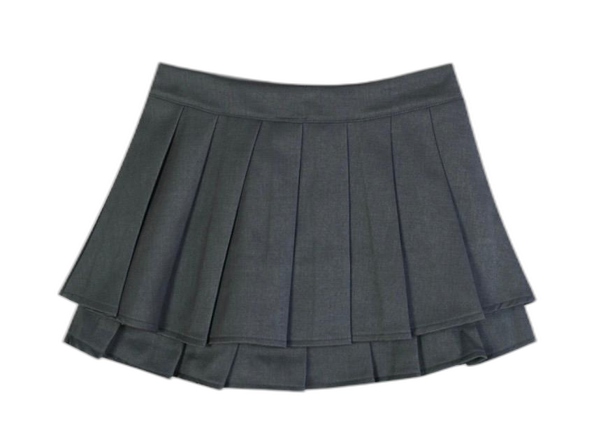 이중 프릴 치마바지