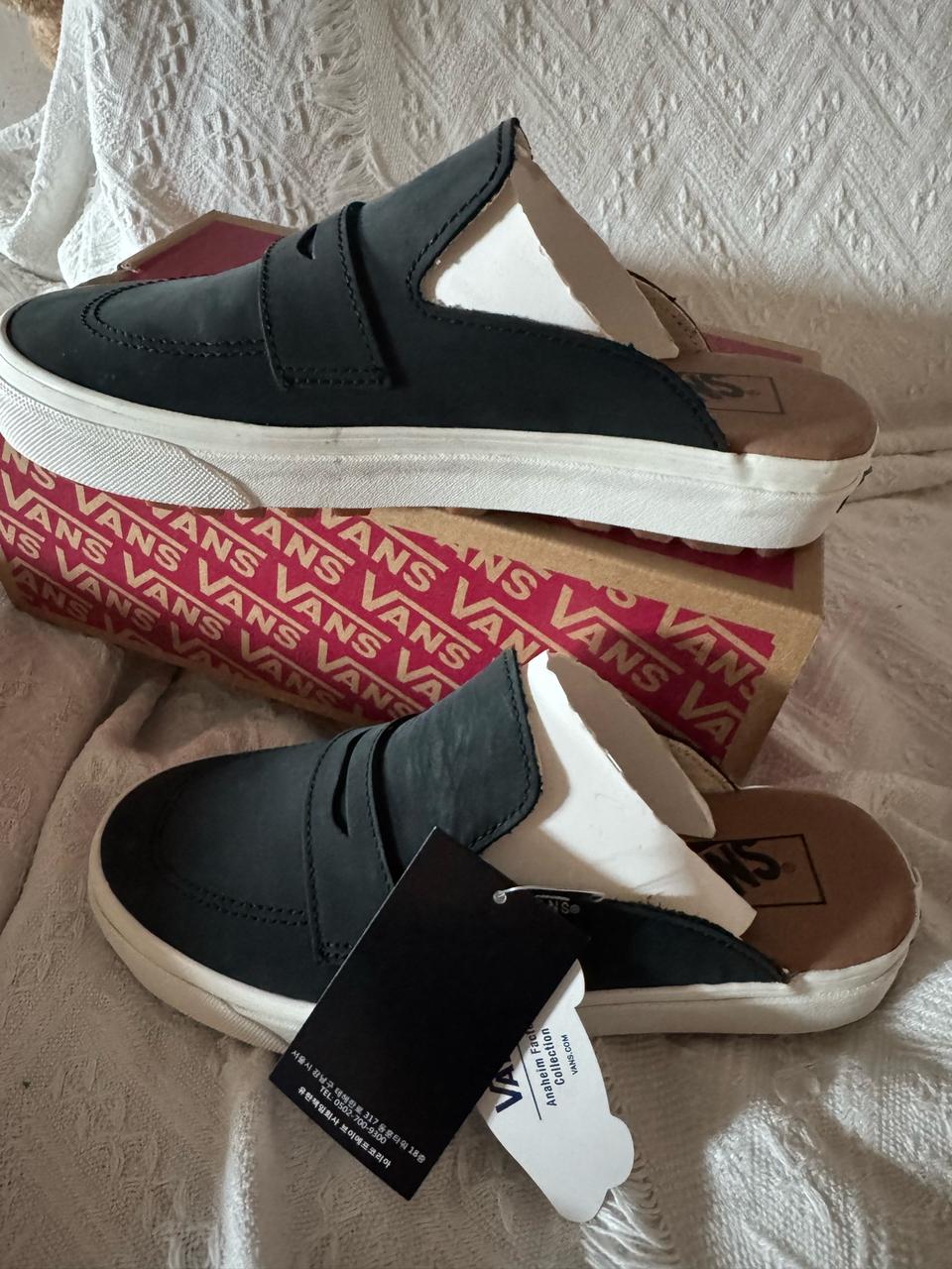 반스 가죽 뮬 슬리퍼 255