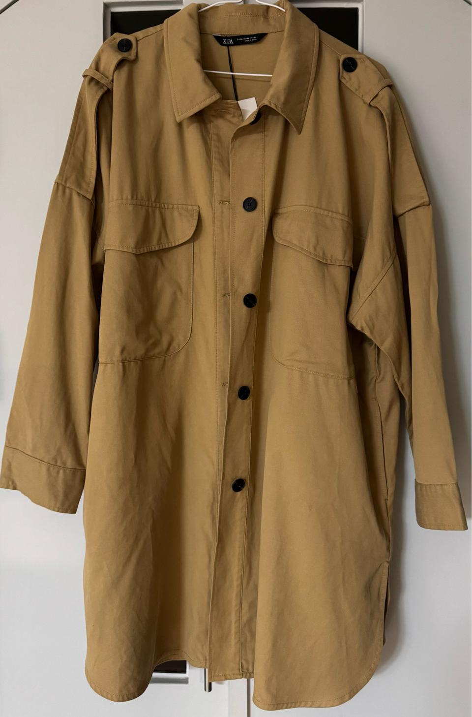 자라 트렌치 자켓 롱 L 새상품