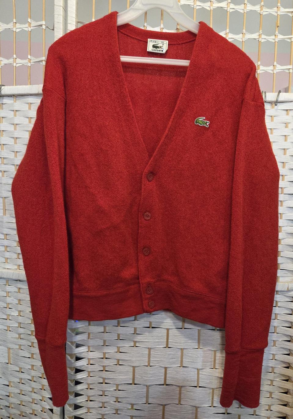 라코스테 가디건(55-66)레드