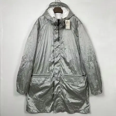 아르마니 메탈릭 코팅 롱파카