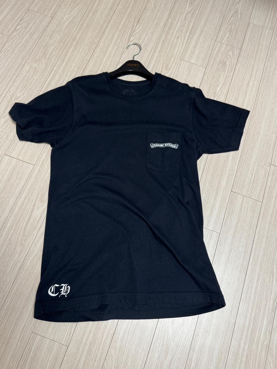 크롬하츠 스크롤 로고 반팔 티셔츠 M