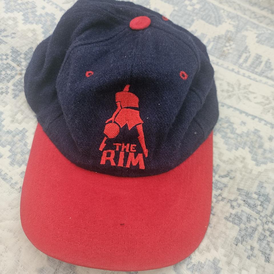 자수 빈티지 네이비 코튼 캡모자