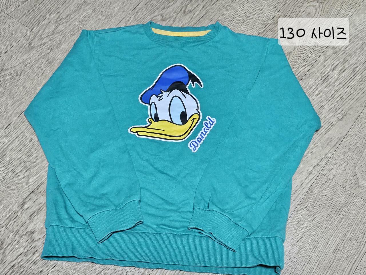 유아 도날드덕 맨투맨 130