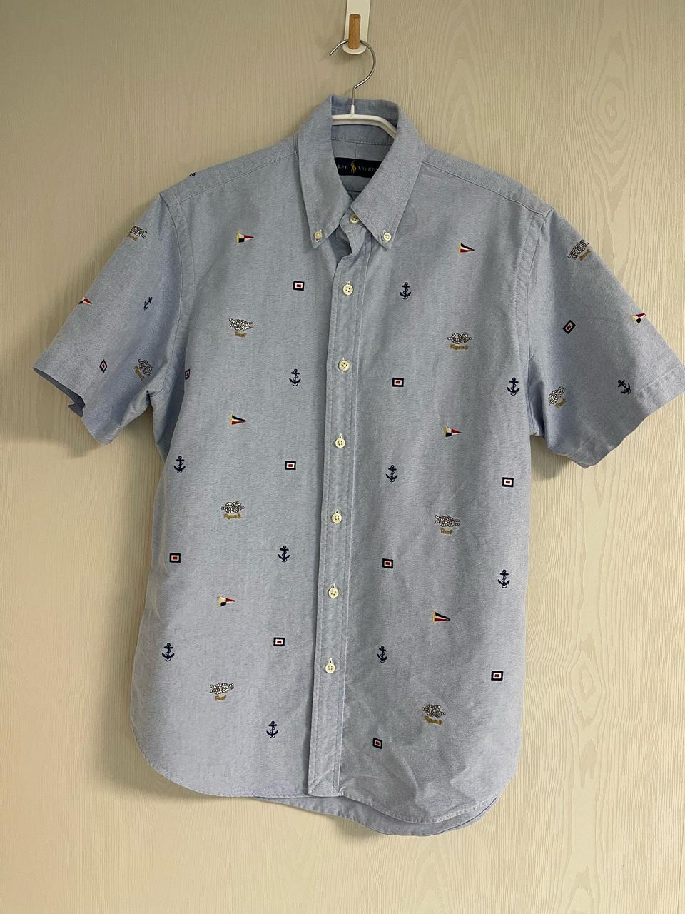 폴로 랄프로렌 자수 옥스포드셔츠 반팔M