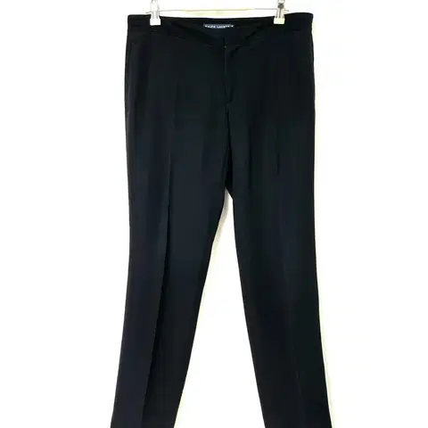 랄프로렌 폴로 여성 부드러운 블랙 슬랙스 팬츠