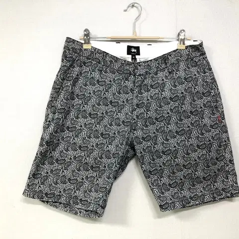 스투시 재팬 페이즐리 반다나 코튼 반바지 32 _ 블랙 그레이