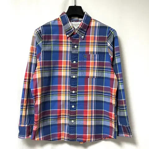 아베크롬비 여성 빅사이즈 멀티컬러 체크셔츠 XL