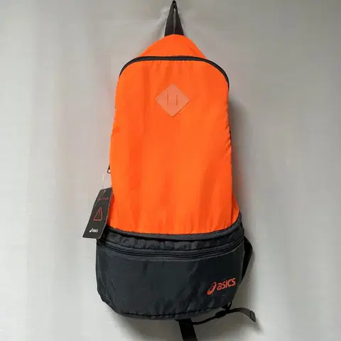 새상품) 아식스 3way 패커블 경량 백팩 등산 슬링백 힙색 _ 오렌지