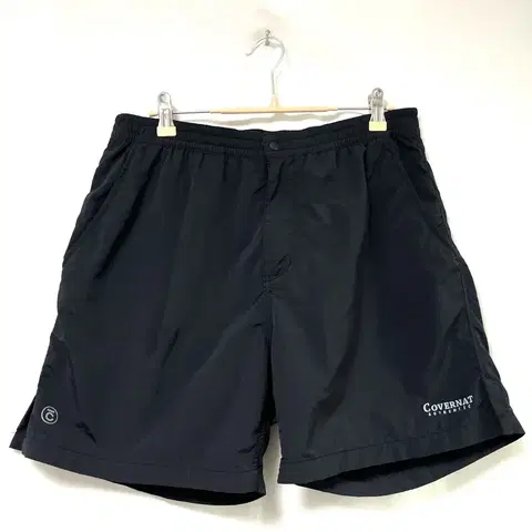 커버낫 남녀공용 밴딩 우븐쇼츠 반바지 _ 블랙 L