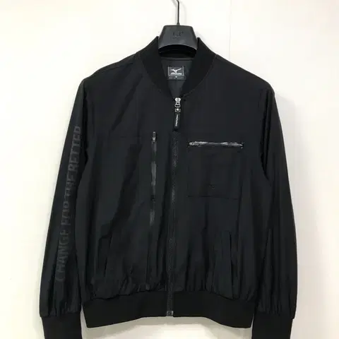 미즈노 블랙 블루종 헤링턴 봄버 자켓 M