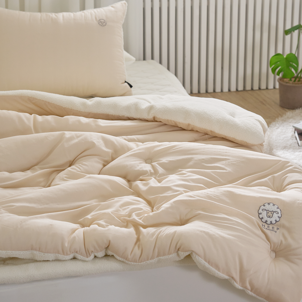 겨울이불 모달 100% 안감 극세사 인조 양털 모달 차렵 이불 패드 침구
