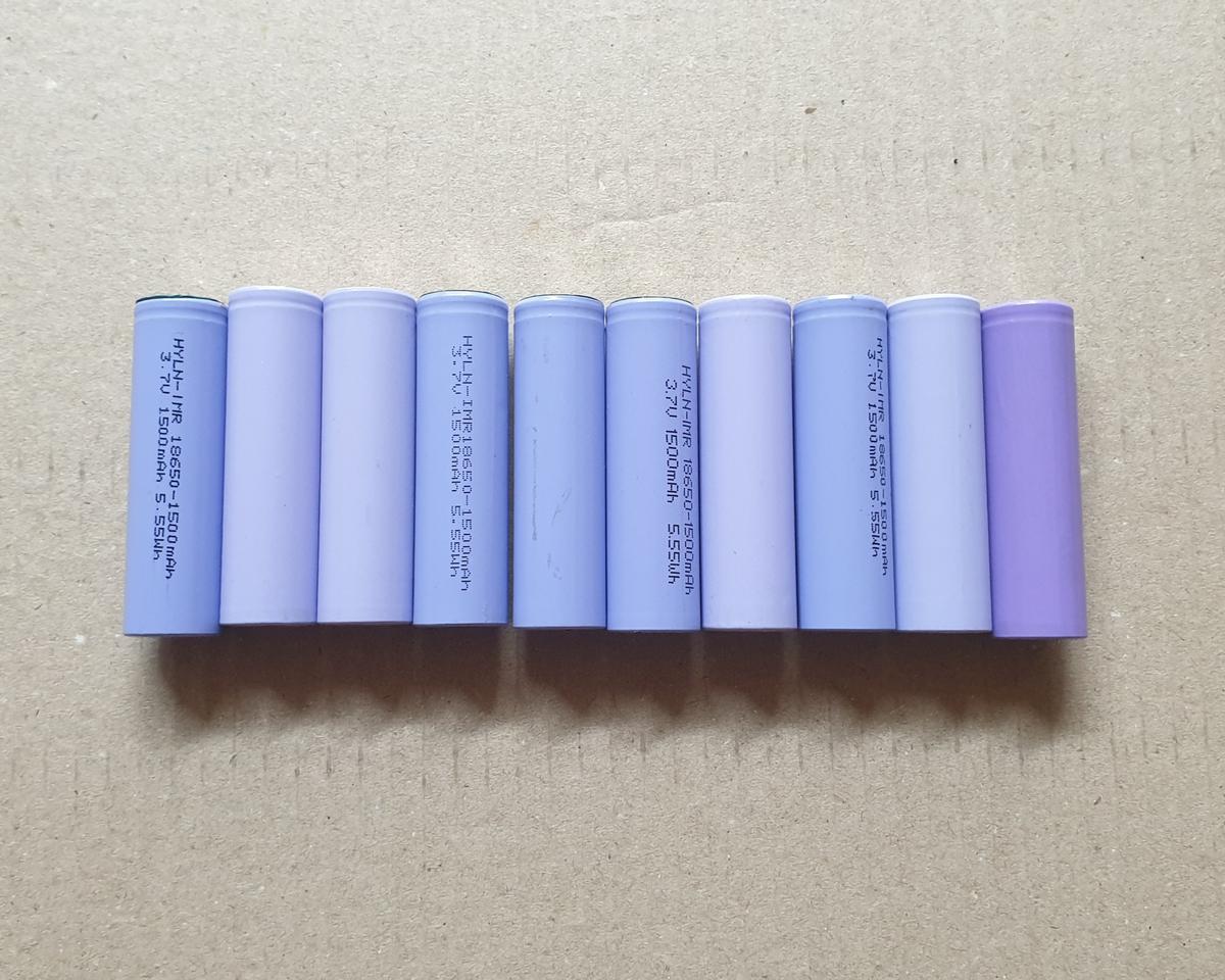 1500mah 18650 충전배터리 10개
