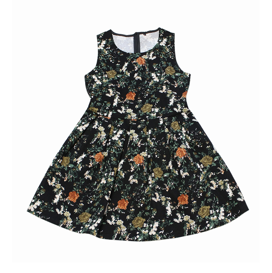 (연말까지만) 빈티지 플라워 핀턱 원피스