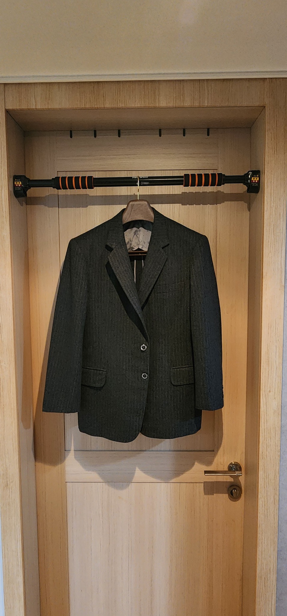 진그레이 쵸크 모직자켓 L