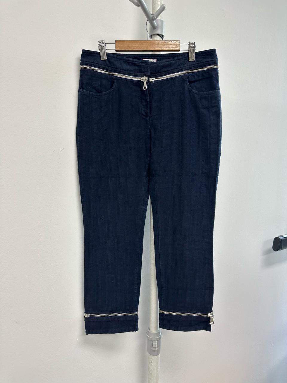 막스마라 막스앤코 정품 지퍼 디테일 팬츠