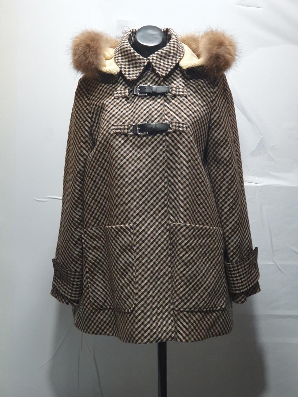 마쥬 판쵸식.  후드(탈착). 코트