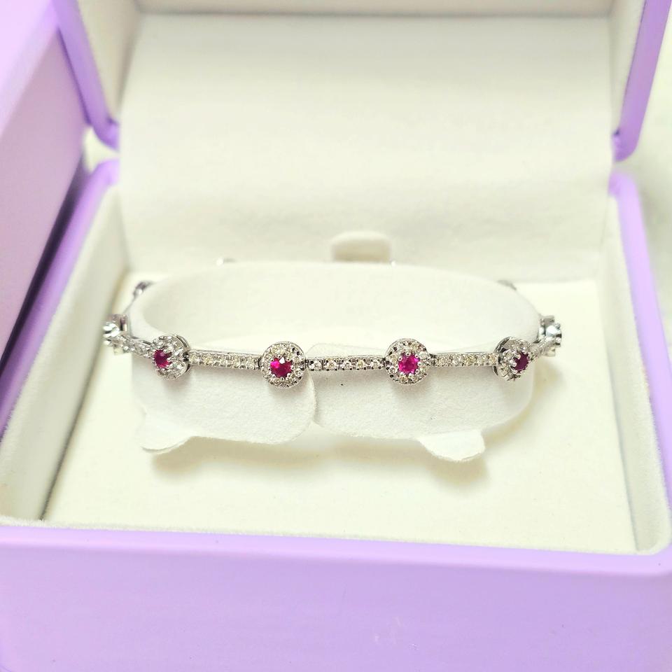 14k다이아루비팔찌