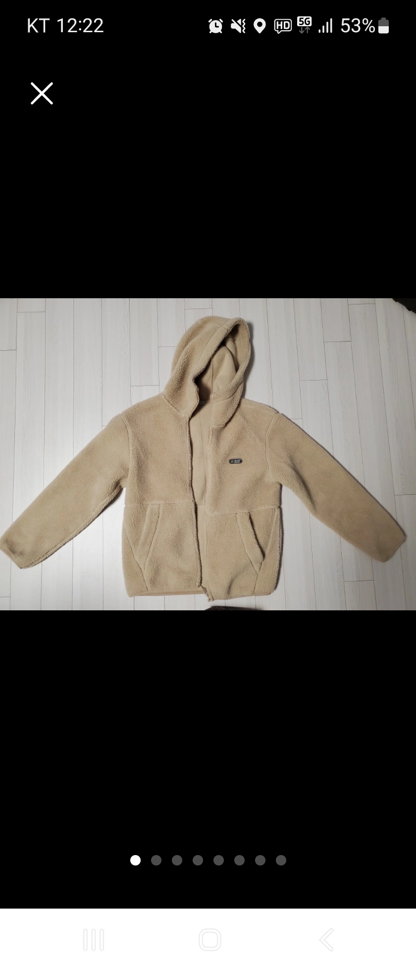 폴햄 S사이즈 집업 후리스 점퍼(새상품급)