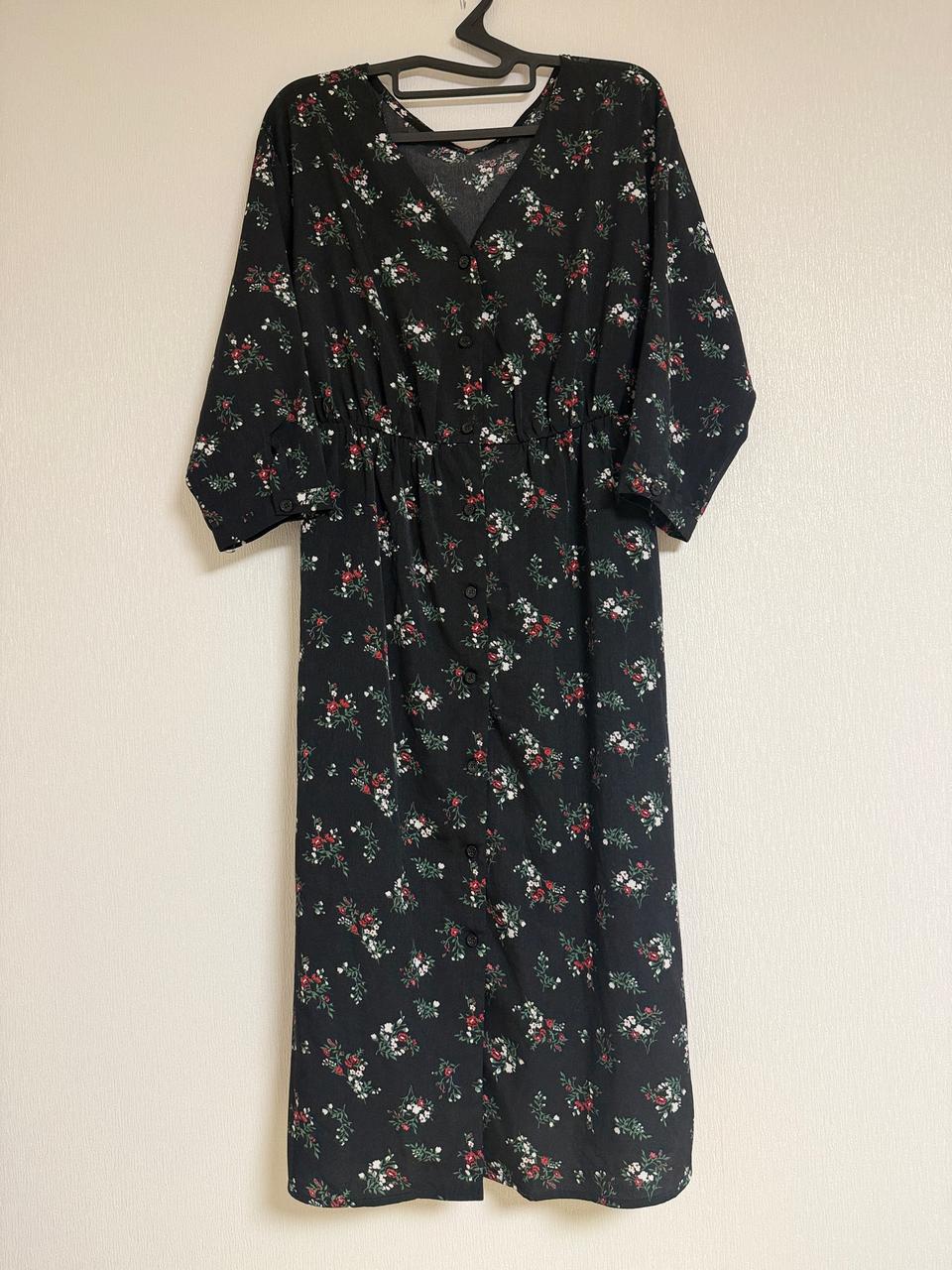 [새상품] 꽃무늬 롱원피스& 로브